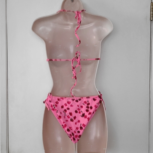 Floral Print Halter Bikini - Picture 6 of 11